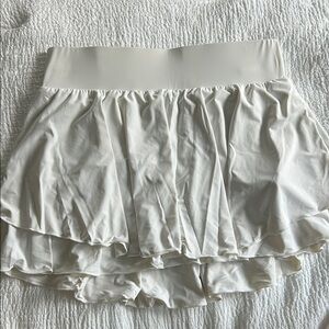 White Layered Skort